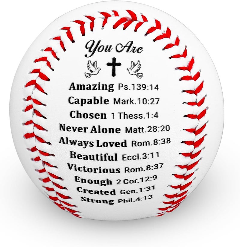 FOOZDEEVAAQ Baseball Gifts for Boys 8-12 Baseball Lover Baptism Gifts for Boys Men Catholic Religious First Communion Gift Confirmation Gift for Teens Easter Basket Stuffers End of Season Basebball Team Valentine - Image 1